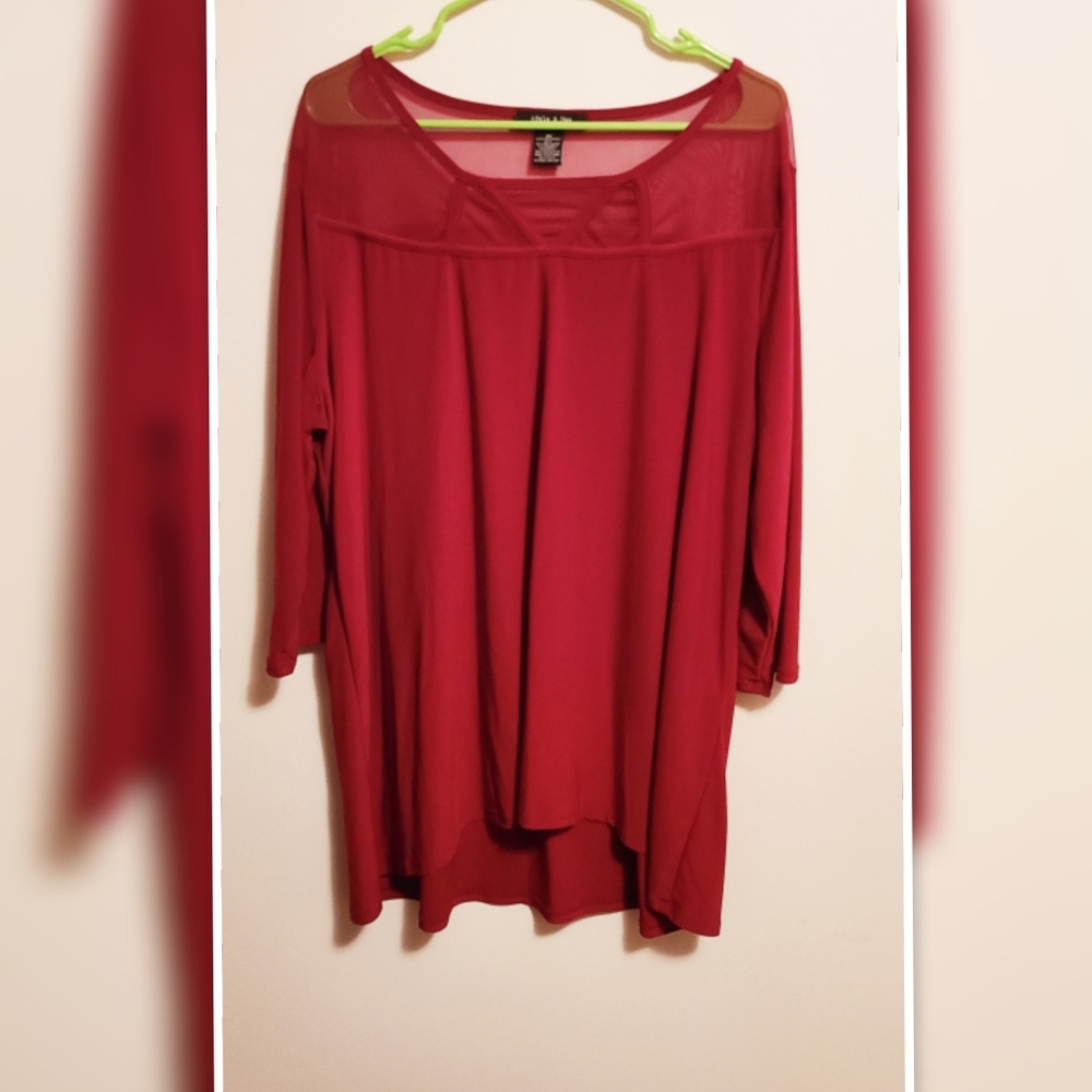 Red blouse